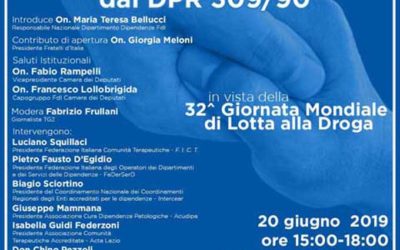 Convegno “Il futuro del sistema dei servizi a 30 anni dal DPR 309/90”