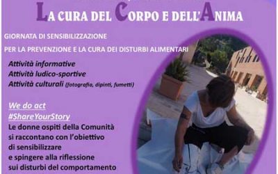 Giornata mondiale sui disturbi alimentari: l’Ass.ne Casa Rosetta di Caltanissetta organizza l’evento “La cura del Corpo e dell’Anima”.