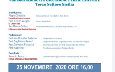 Evento Formativo del Forum Terzo Settore Sicilia: “Comunità e sanzioni penali: un volontariato deuteragonista”