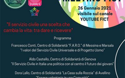 MEETING FICT – “Il servizio civile una scelta che cambia la vita: tra dare e ricevere”