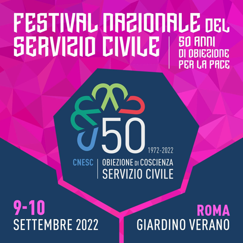 Festival Nazionale del Servizio Civile “50 anni di obiezione per la pace”, Roma – Giardino Verano