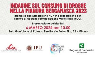Indagine sul consumo di droghe nella pianura bergamasca 2023
