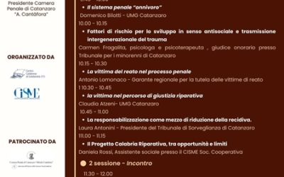 Comprensione, non perdono: esperienze concrete di giustizia riparativa,13 dicembre 2024, Cittadella Regionale, Sala Blu, Catanzaro
