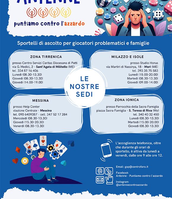 Comunicato stampa – Un impegno contro il gioco d’azzardo patologico