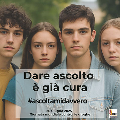 Dipendenze, salute mentale e disagio giovanile: FICT presenta i dati 2024 e lancia la campagna “#ascoltamidavvero”. Oltre 11.000 persone assistite. In crescita le patologie psichiatriche, uso di crack e alcol, gioco d’azzardo e abuso di farmaci tra i giovani.